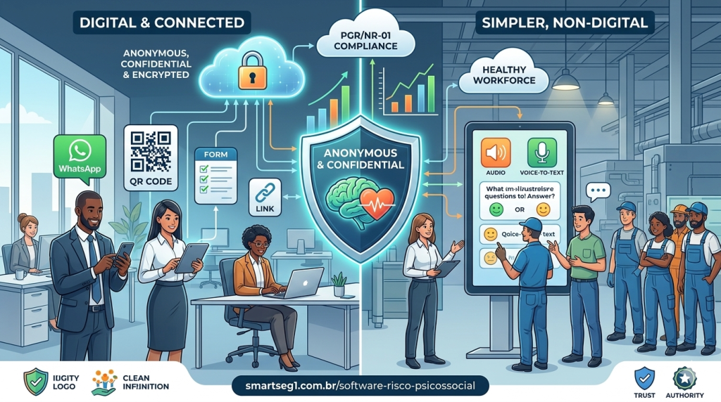 Aplicação de instrumentos de risco psicossocial