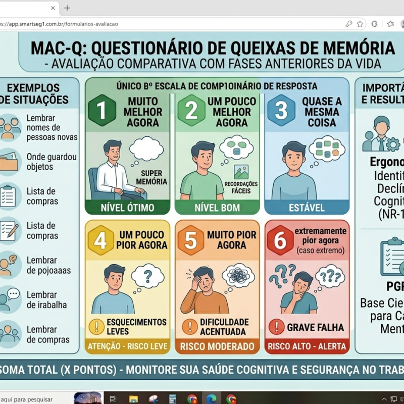 Questionário MAC-Q Memória