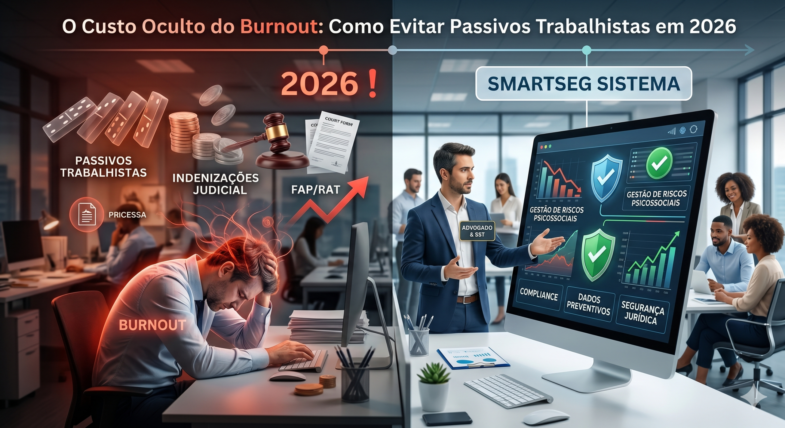 O Custo Oculto do Burnout: Como Evitar Passivos Trabalhistas em 2026