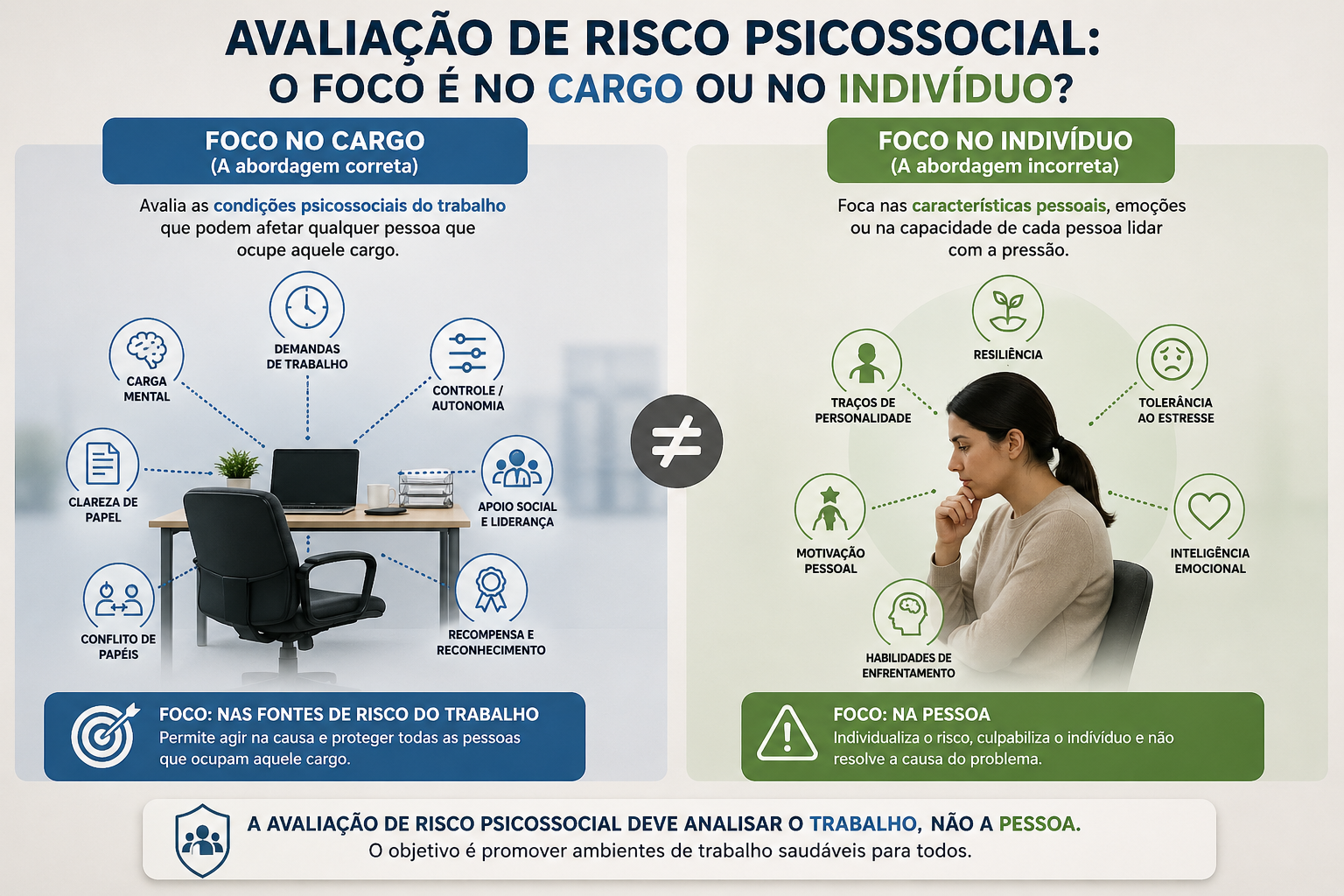 Avaliação de Risco Psicossocial: O Foco é no Cargo ou no Indivíduo?